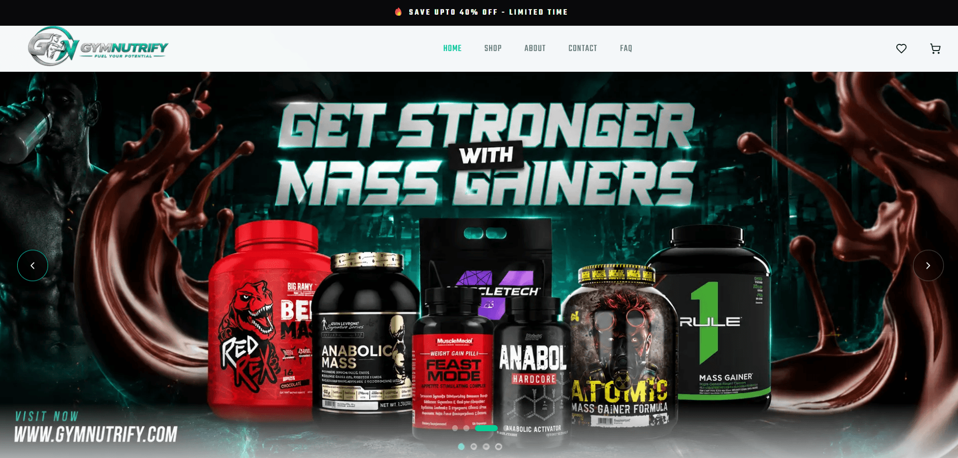 GymNutrify - Gym Products E-Commerce Platform