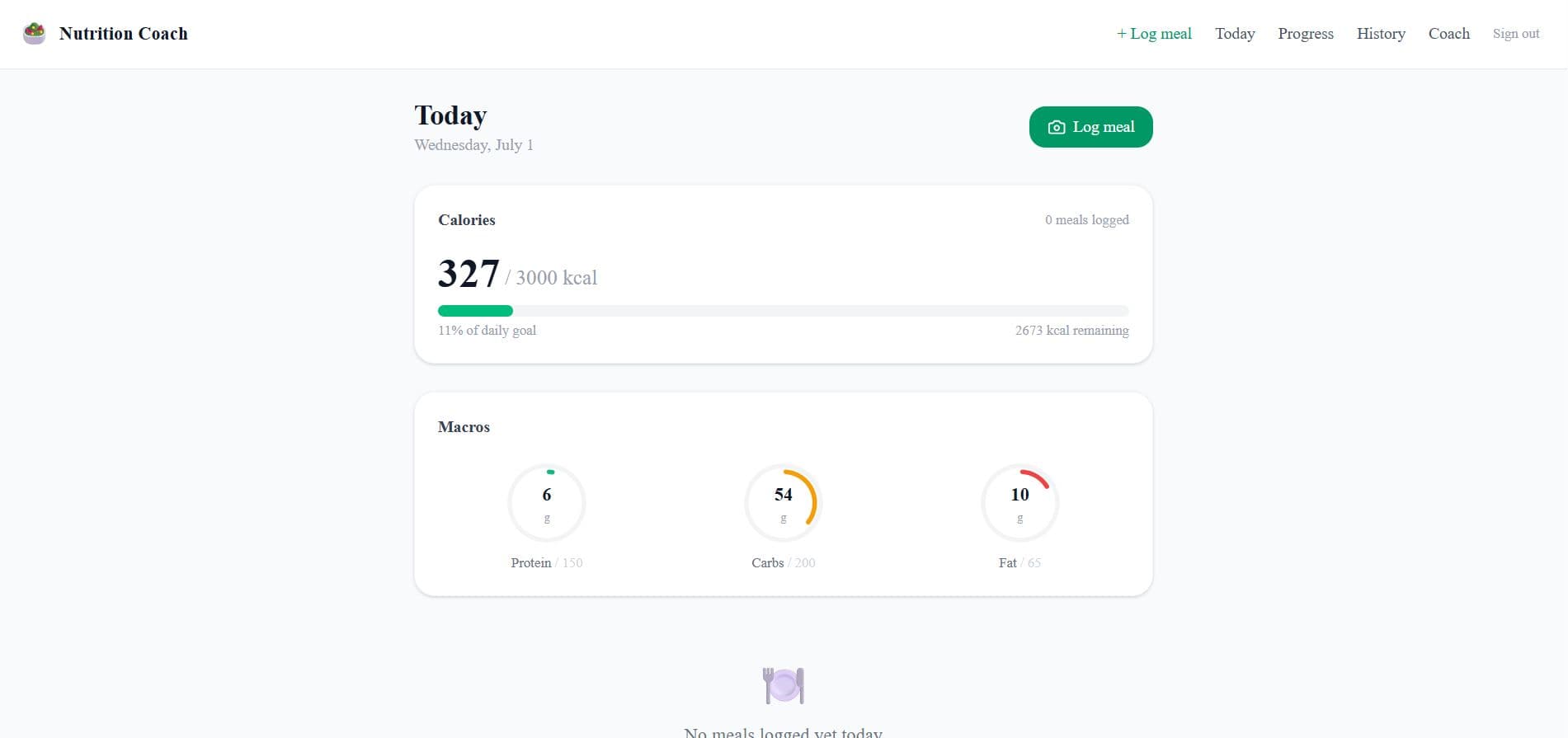 AI Nutrition Coach - Vision-Grounded Calorie Tracking