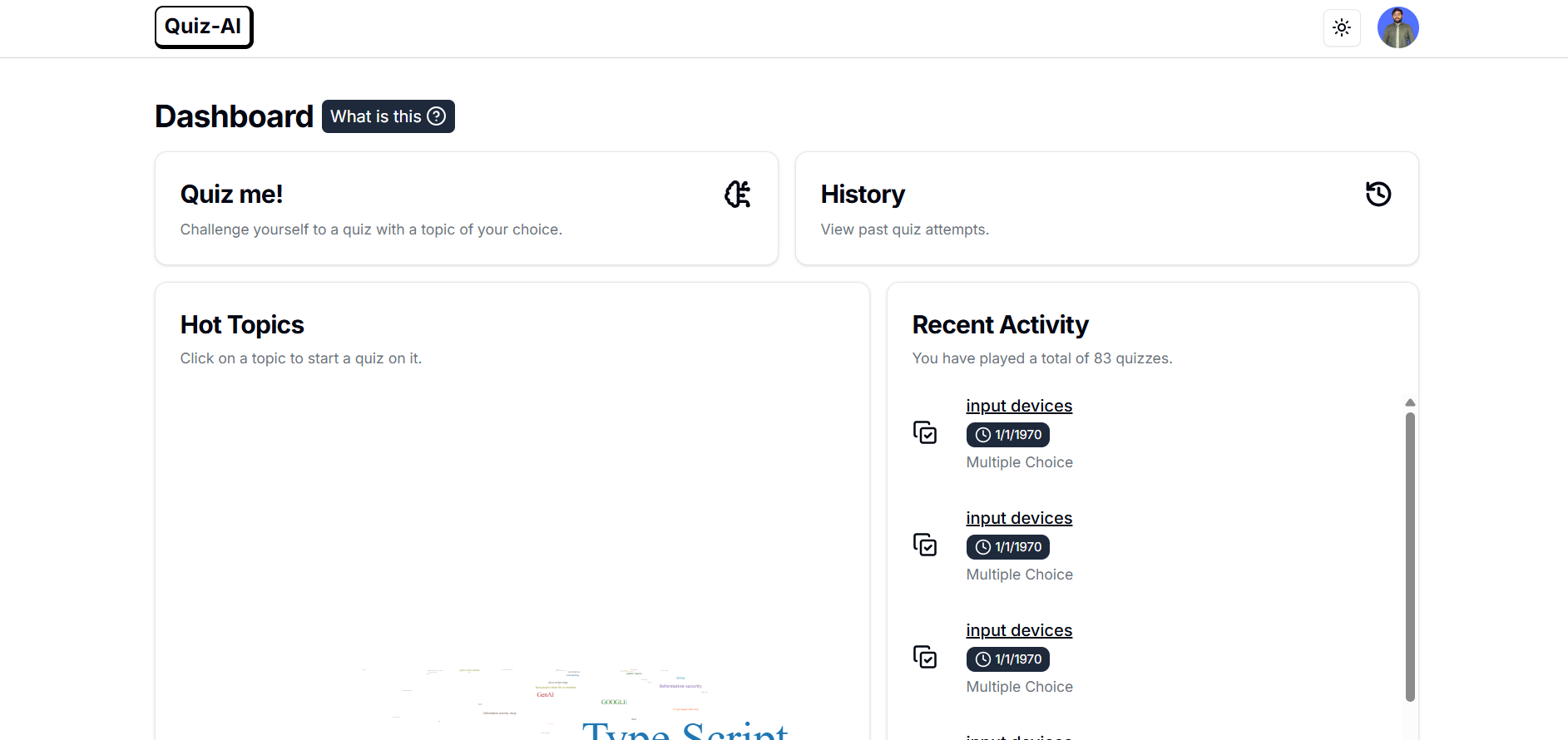 AI Quiz - Intelligent Quiz Generation Platform